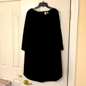 Gap Black 3/4 Sleeve Dress